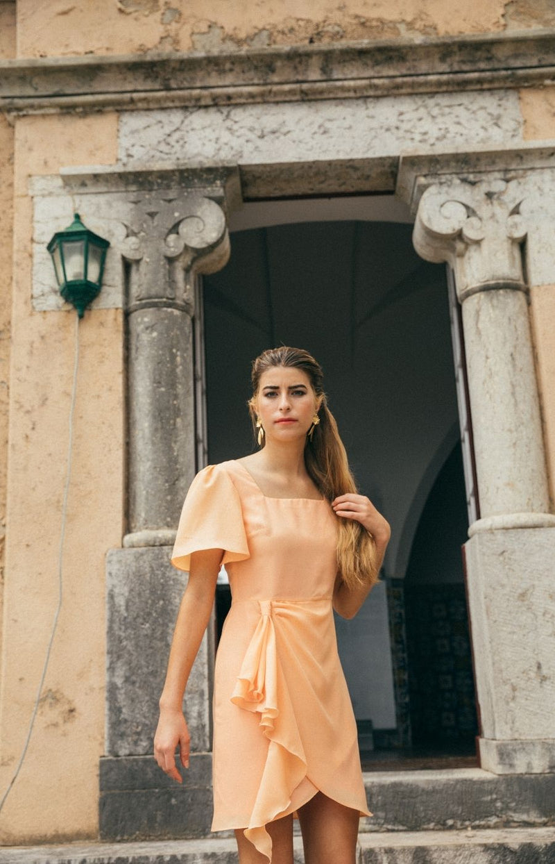 Xica Peach Dress